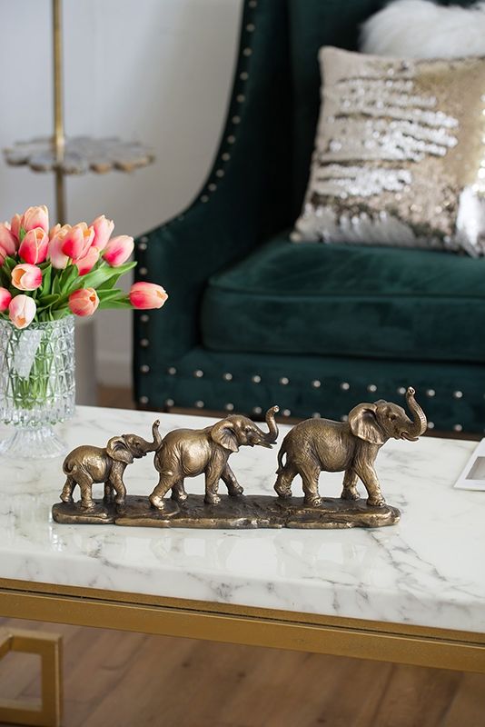 Декор Слоны Glasar 76885