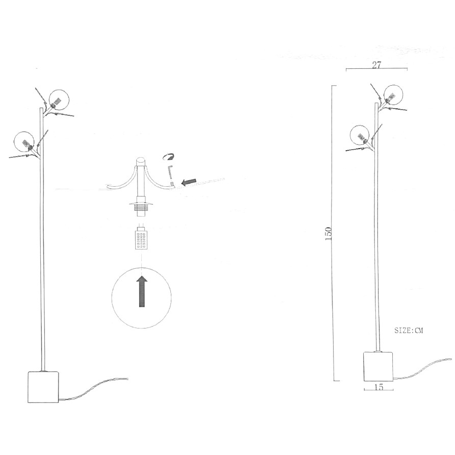 Торшер Matisse Fl 3 Multicolored By Imperiumloft