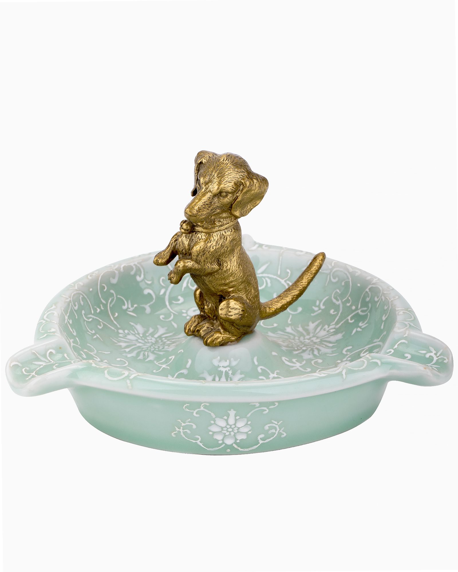 Пепельница с собачкой Glasar C554CL/UW3930