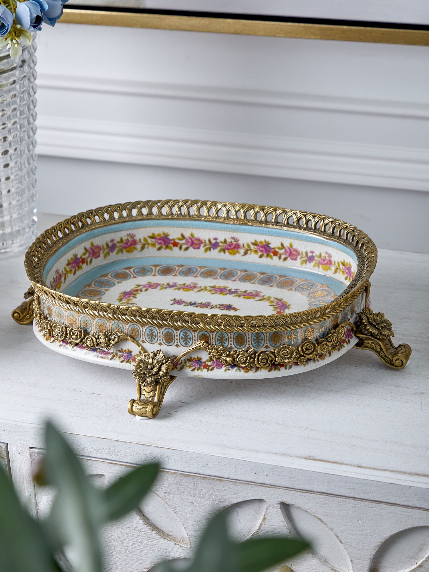 Блюдо на ножках Glasar 31G2632/D938HC/LD3002