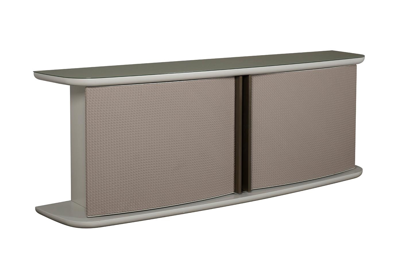 Комод Bel Air плетеная экокожа/стекло Garda Decor 58DB-CH19263