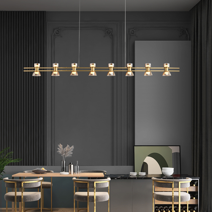 Подвесной светильник BLASIUS LONG L140 Brass by ImperiumLoft