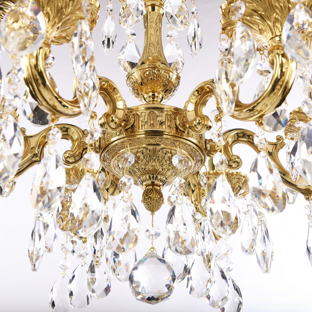 Люстра бронзовая с хрусталём 72101/6/125 A G