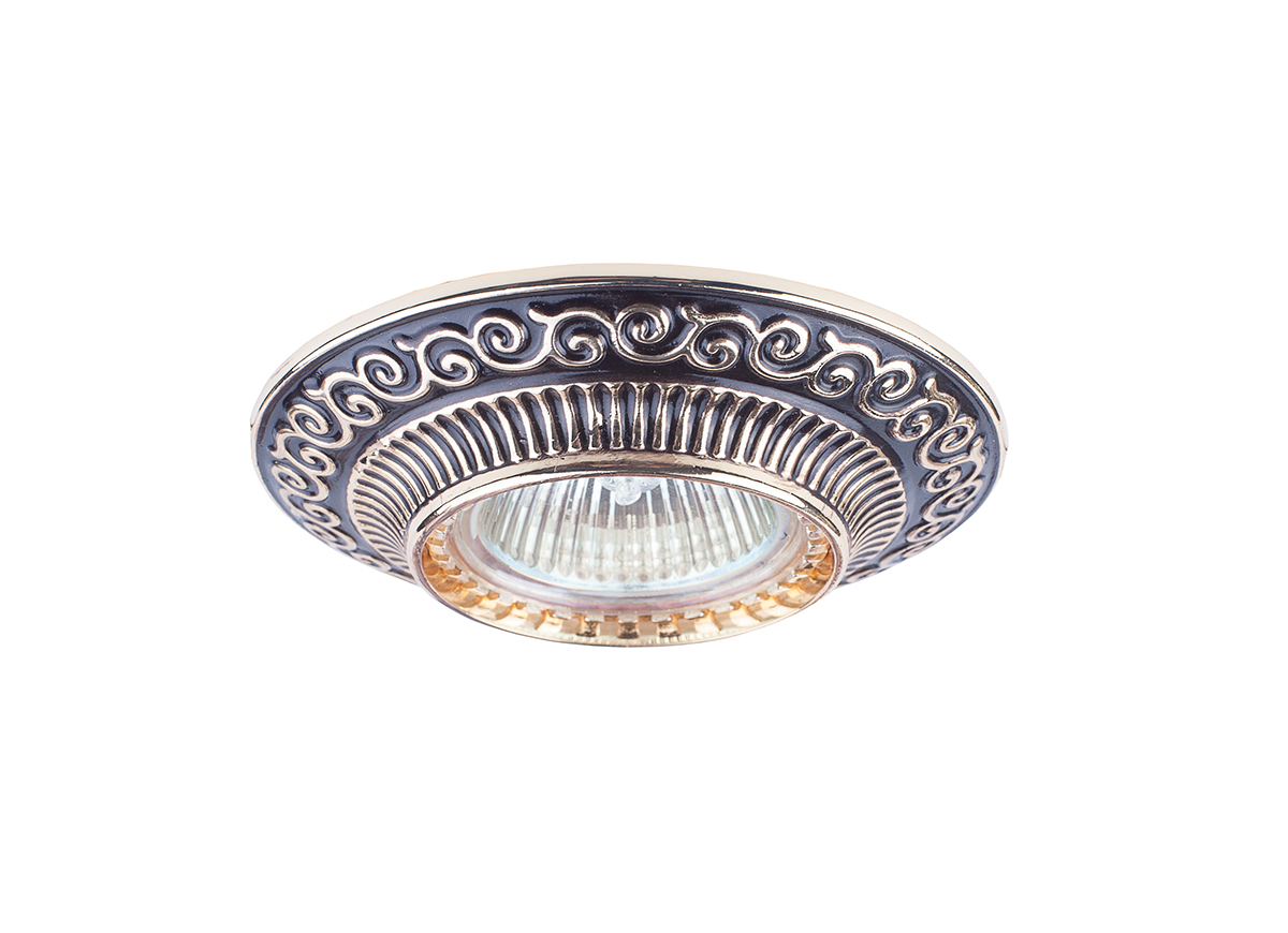 Встраиваемый светильник Donolux N1583-French gold+Brown copper