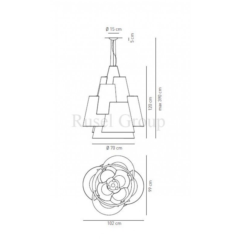 Подвесной светильник AXO LIGHT MELTING POT SP MEL 120