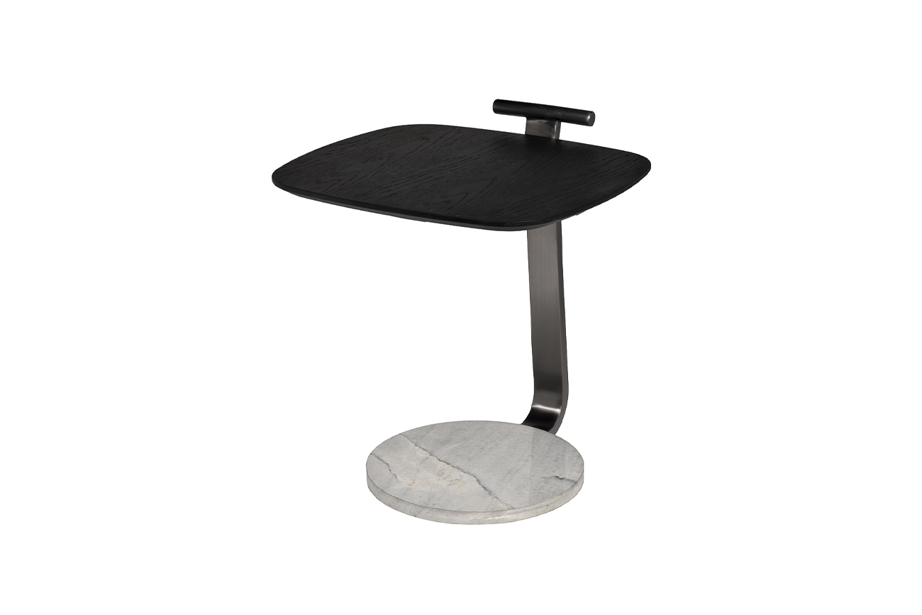 Столик журнальный приставной серый Garda Decor 57EL-10393