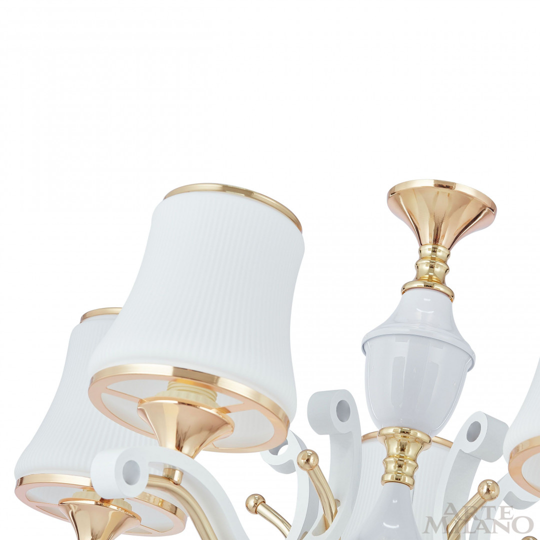 Люстра подвесная с плафонами 303987/5 Wh/Gd Arte Milano