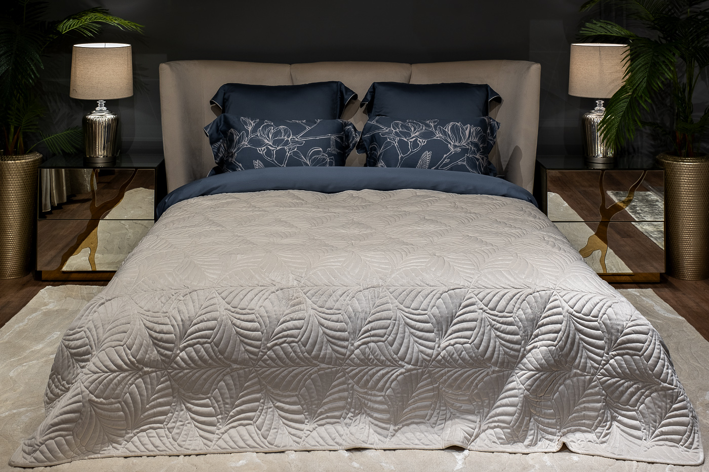 Покрывало Флора кремовое Garda Decor 177HON-60230