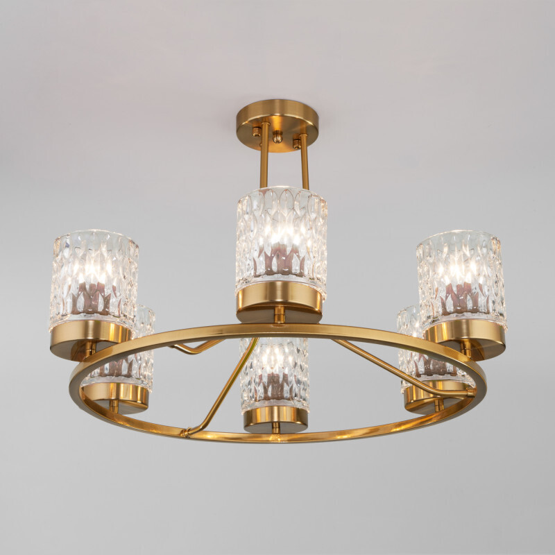 Люстра на штанге Eurosvet 60127/6 латунь