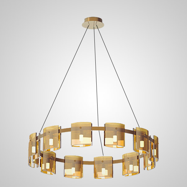 Подвесная люстра JANICE D60 Black Grey by ImperiumLoft