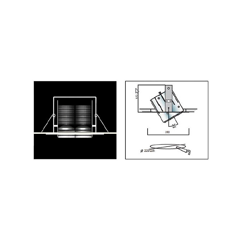 Встраиваемый светильник Lamp International F-106 bianco