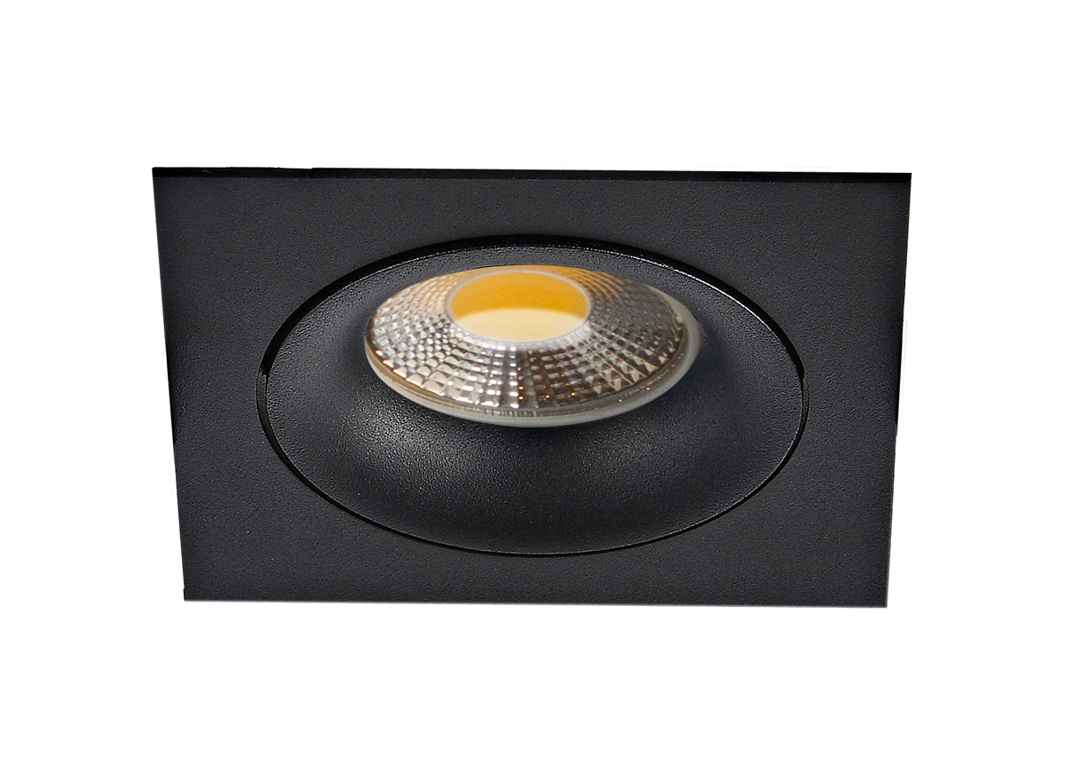 Встраиваемый поворотный светильник под сменную лампу Donolux DL18412/01TSQ Black