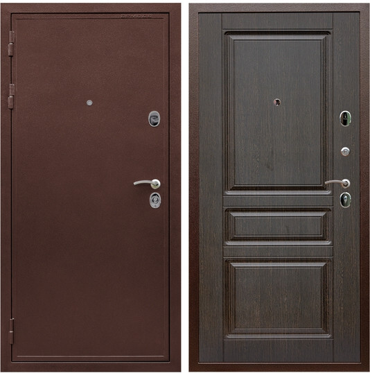 Дверь входная Graf Престиж 2 Антик медь / МДФ 16 мм ФЛ-243 Венге