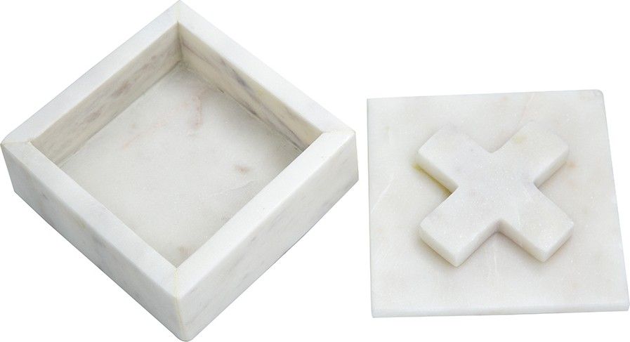 Шкатулка из белого мрамора Glasar 78034-DS