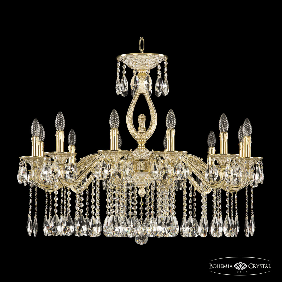 Люстра бронзовая с хрусталём 71402/12/300 A GW FL2S