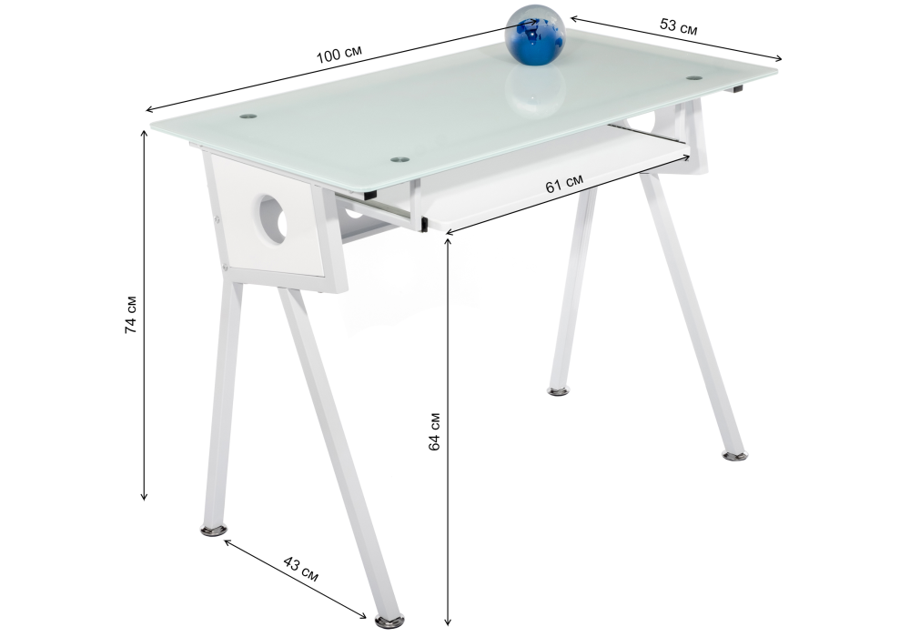 Офисная мебель Woodville Rubin white 11471