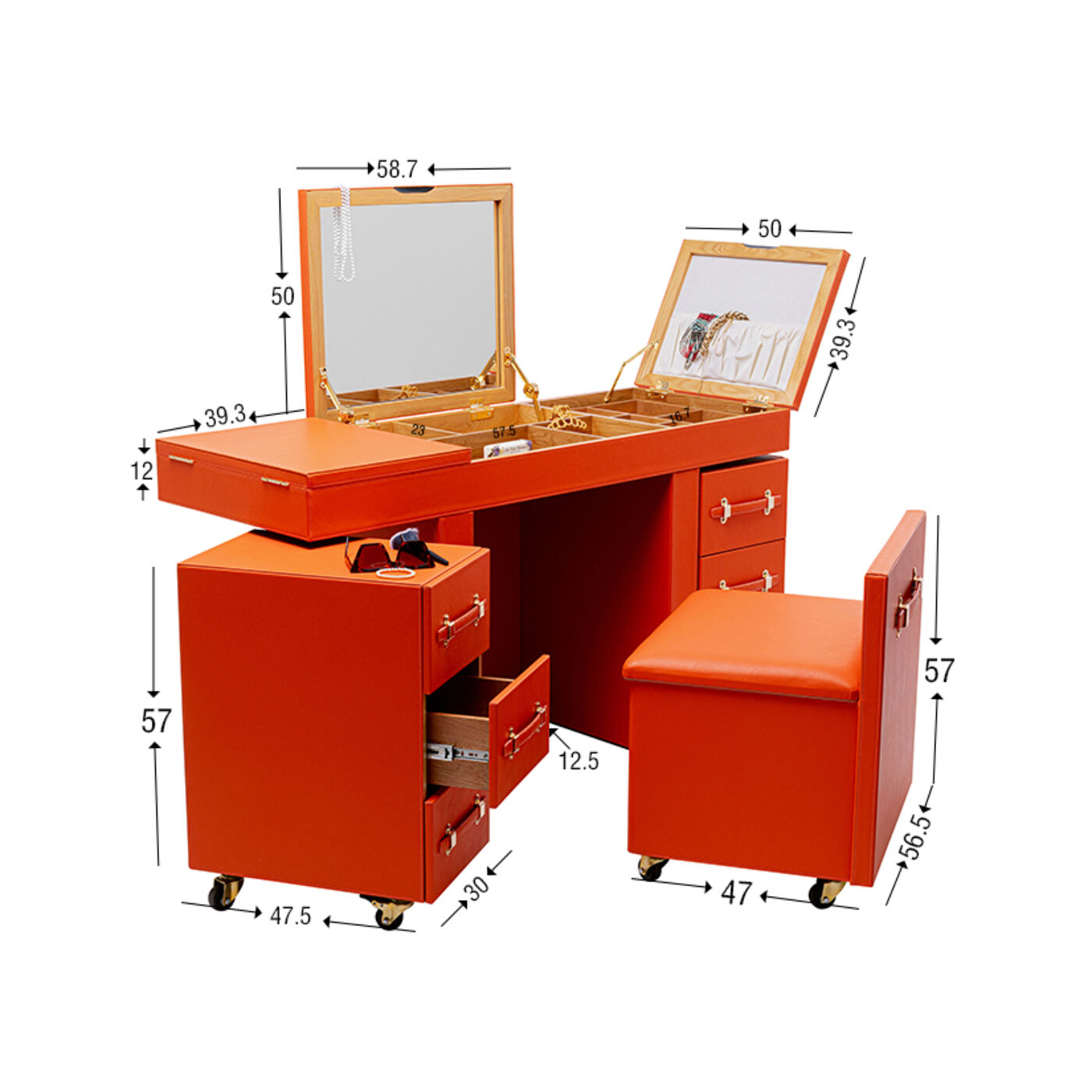 Столик туалетный Monaco Orange KARE 70940