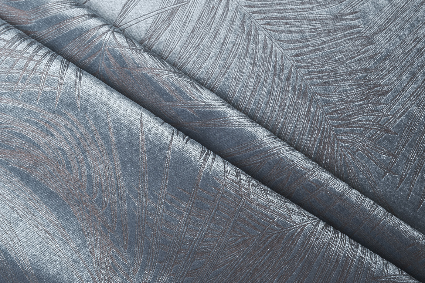 Ткань портьерная/мебельная VALDES110 голубая Garda Decor 133DC-VALDES110-68-GOL