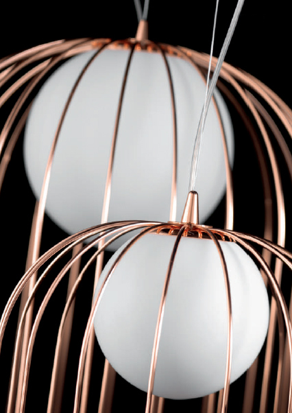 Подвесной светильник Selene Illuminazione Kluvi copper 1095-025