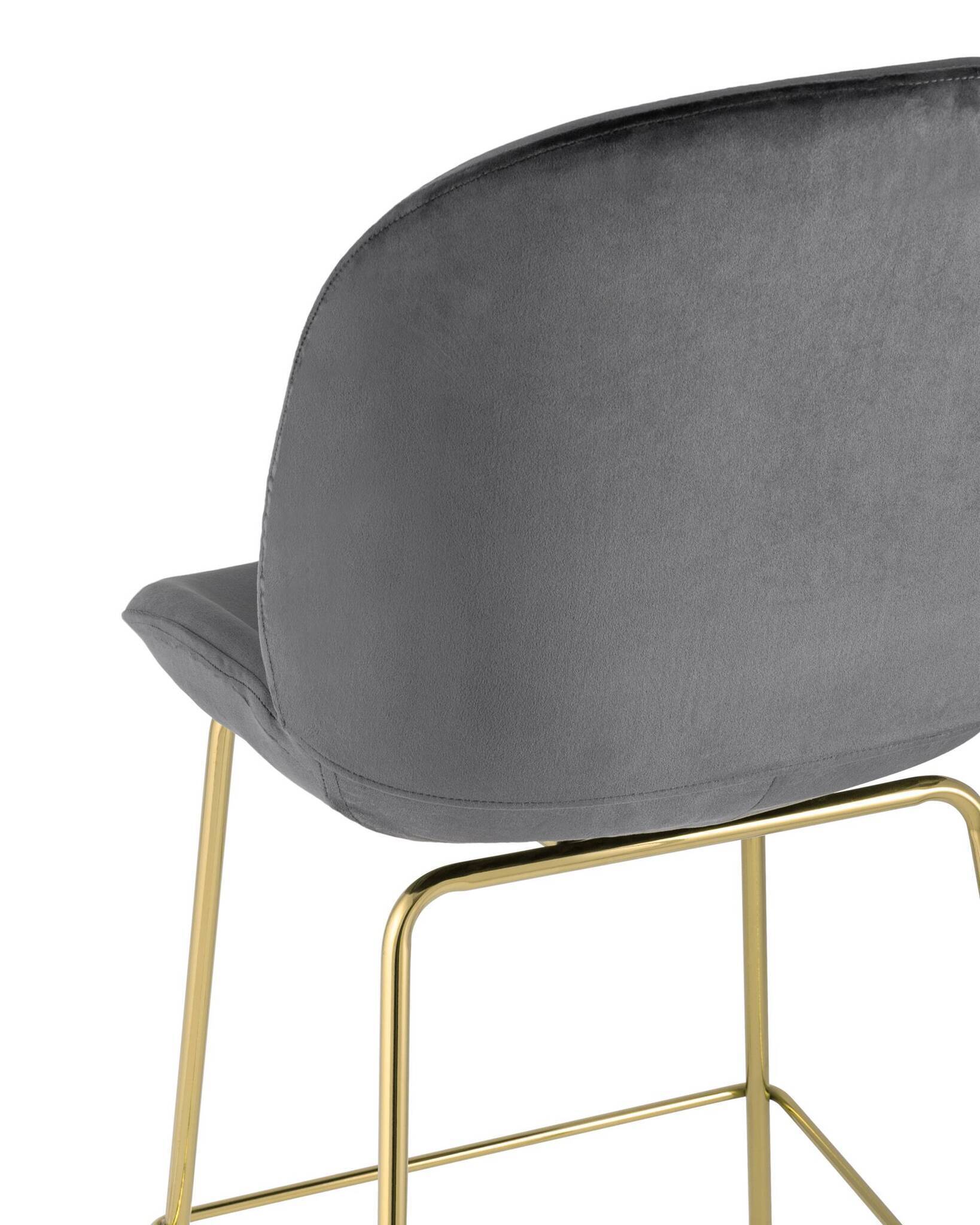 Стул барный Beetle со спинкой серый Stool Group