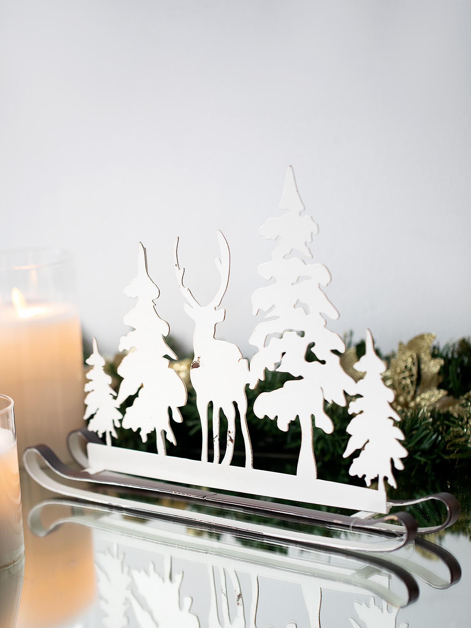 Декор настольный Зимний лес Glasar 57-203