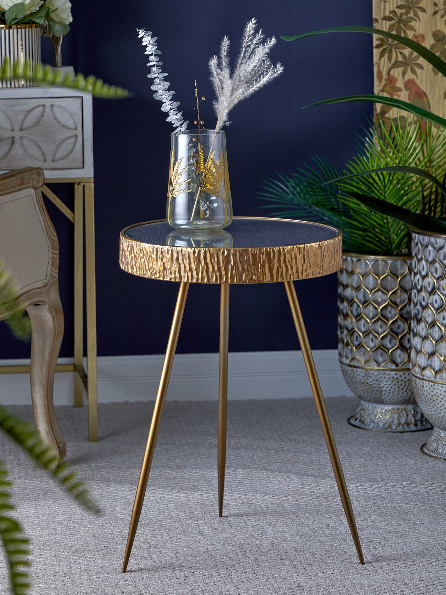 Столик с зеркальной столешницей Зимбабве Glasar 57-329