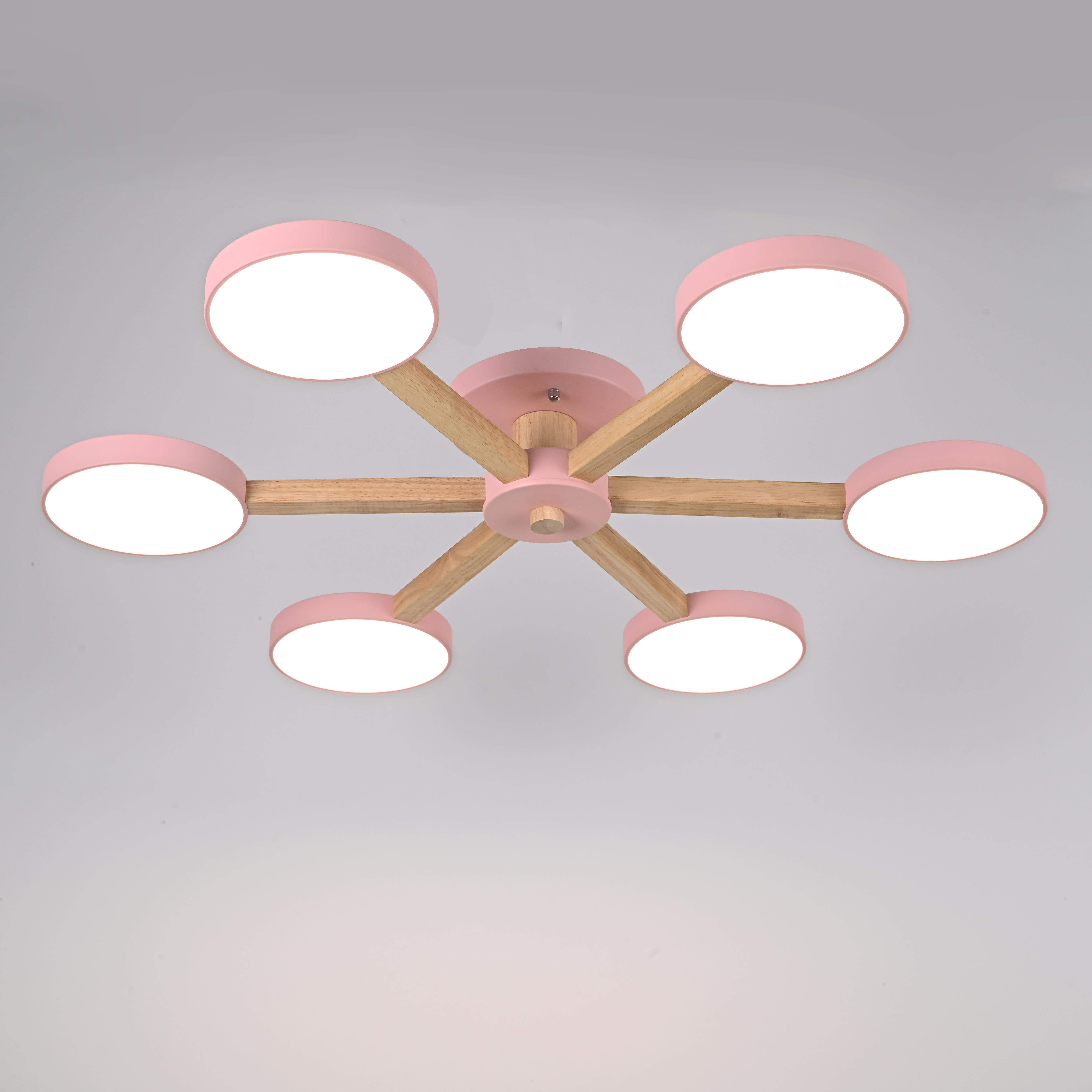 Потолочная люстра TURNA 6 Pink by ImperiumLoft