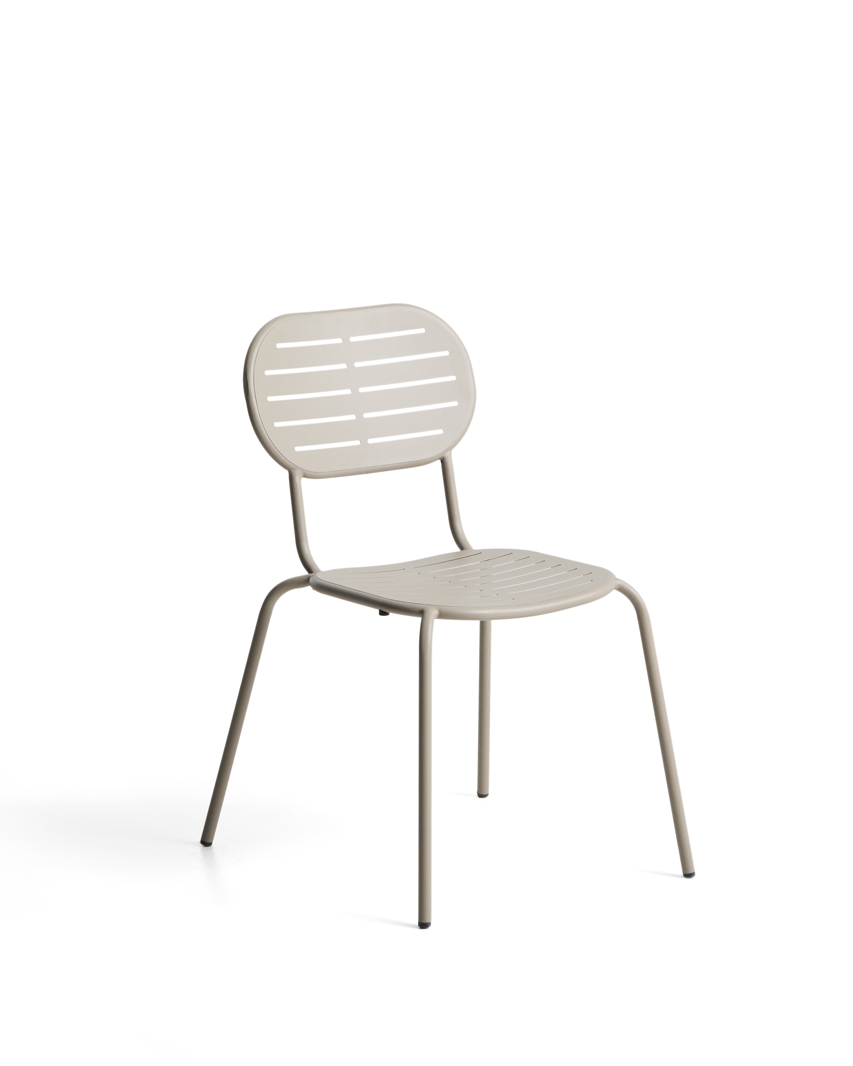 Уличный стул Brai из оцинкованной стали бежевого цвета La Forma 482197