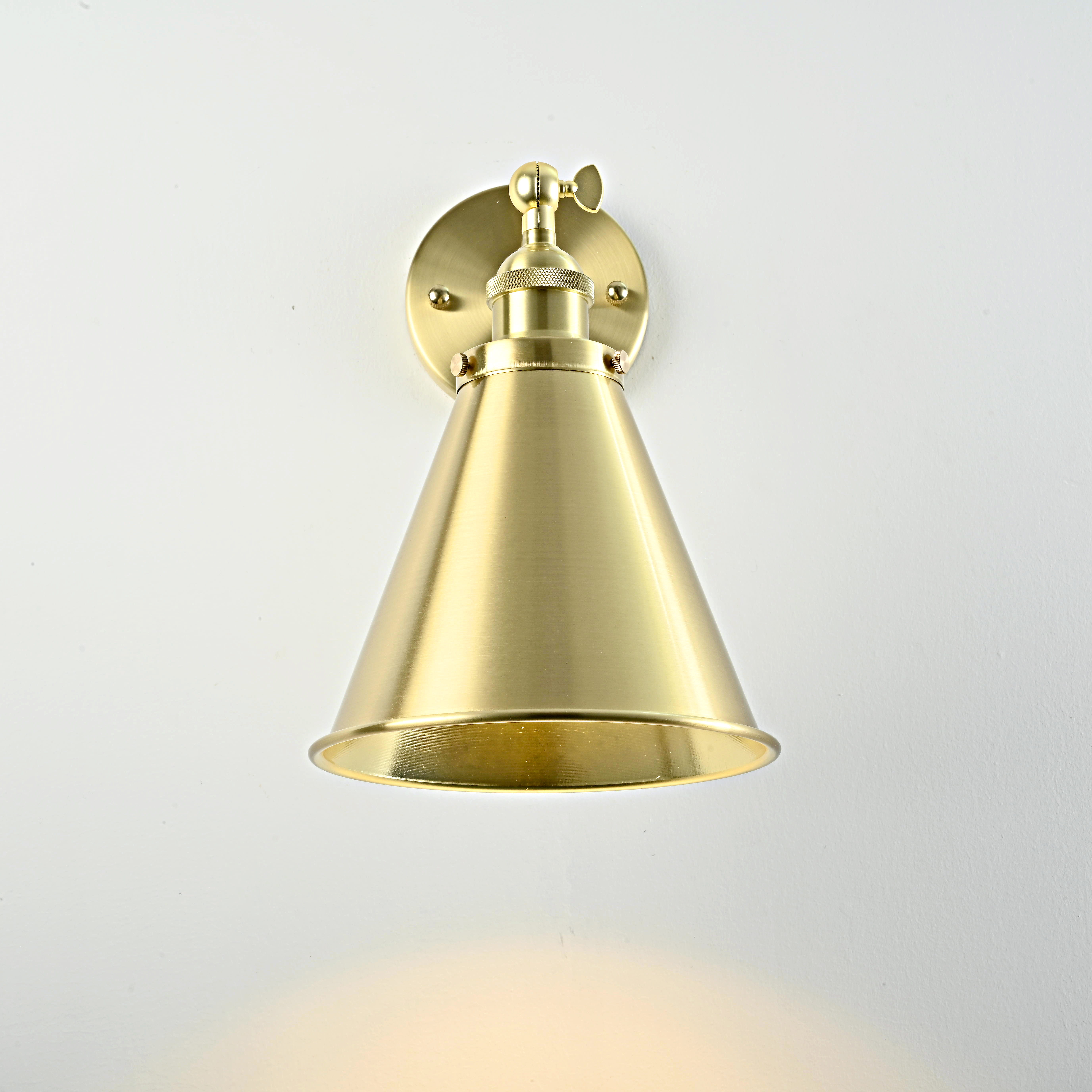 Бра Cone 20Th C.factory Filament Gold Ii By Imperiumloft