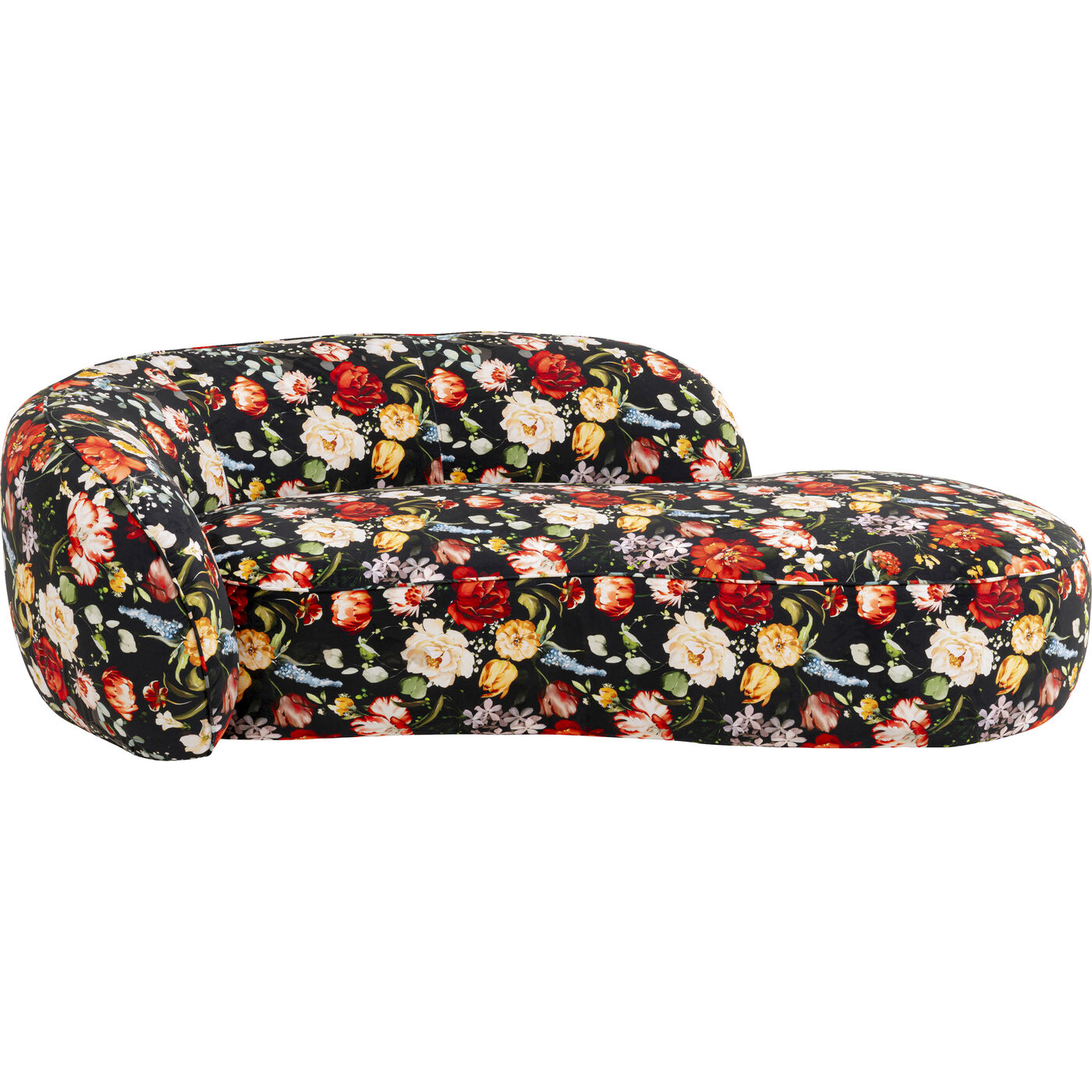 Диван Wonder Flowers Schwarz 250cm KARE 71391