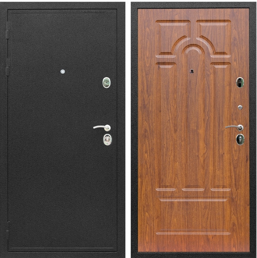 Дверь входная Graf Престиж Черный шелк / МДФ 6 мм ФЛ-58 Мореная береза