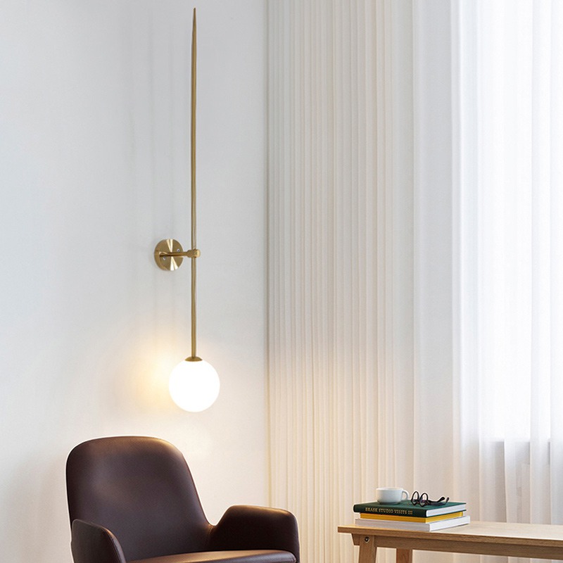 Настенный светильник LINES Ball 150 Gold by ImperiumLoft