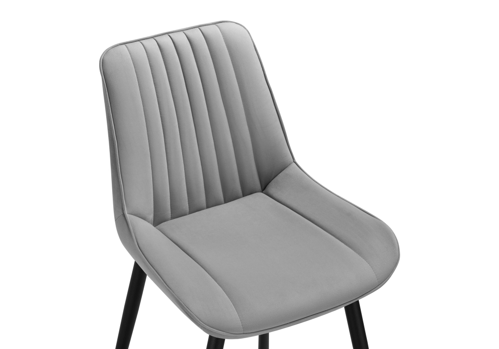 Стул Woodville Седа светло-серый / черный 502100