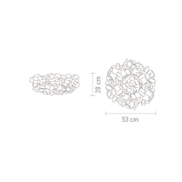 Настенный/Потолочный светильник Slamp Clizia Blu