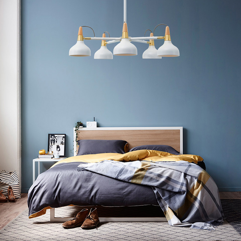 Люстра на штанге OPLAND A 3 lamps White by ImperiumLoft
