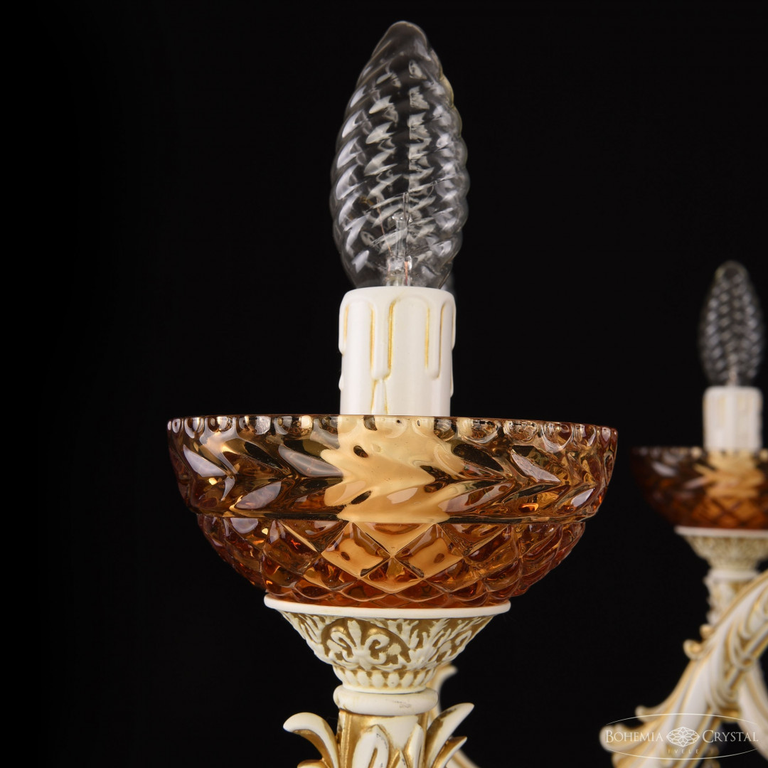 Люстра хрустальная AL79101/8/250 B WMG P Amber/M-1F Bohemia Ivele Crystal
