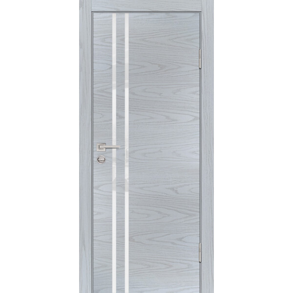 Межкомнатная дверь Graf P-11 белоснежный лакобель Дуб скай серый (2000 х 600)