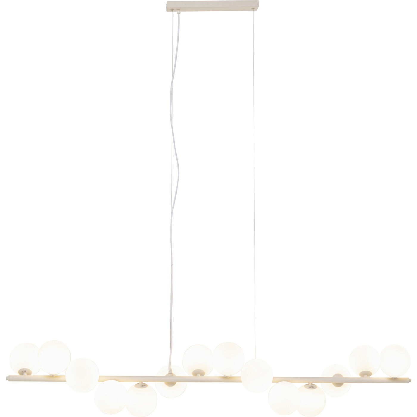 Светильник подвесной Scala Balls Milky Greige 150cm KARE 57546