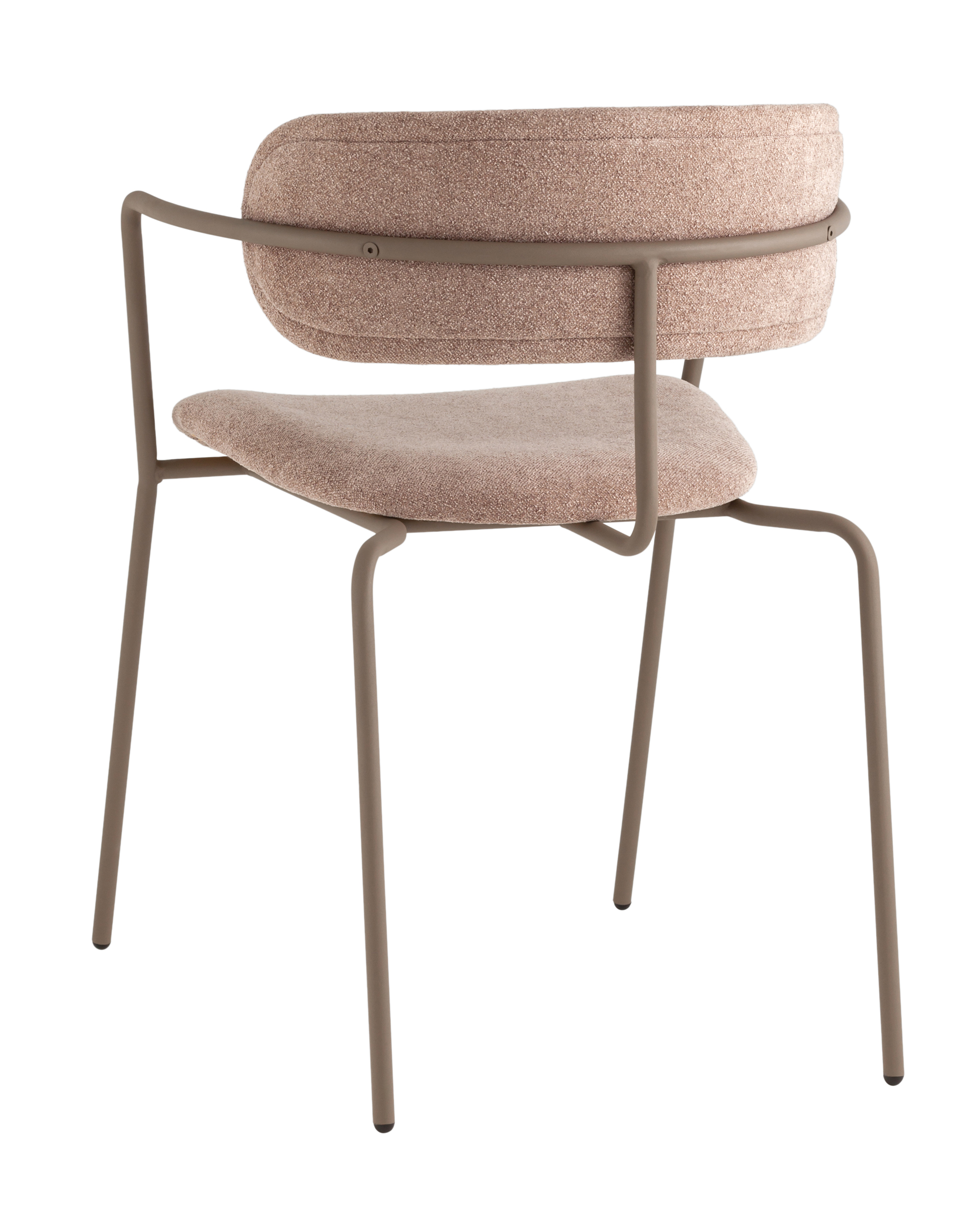 Стул Дженни букле бежевый каркас бежево-серый матовый Stool Group