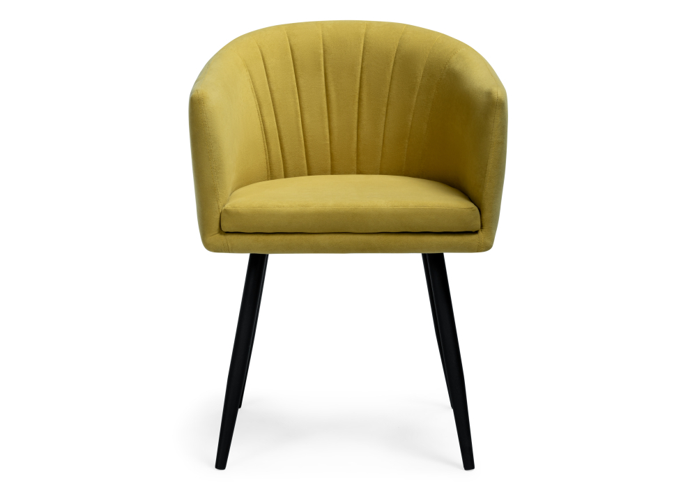 Стул Woodville Валета горчичный / черный 504202