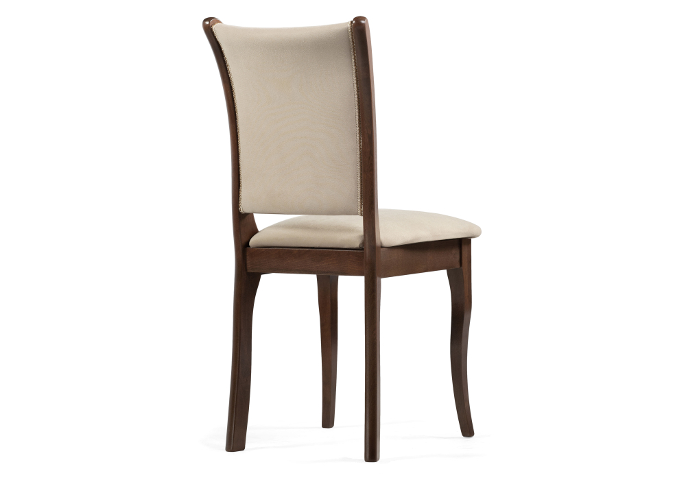 Стул деревянный Woodville Санати сливочный раф / темный орех 527068