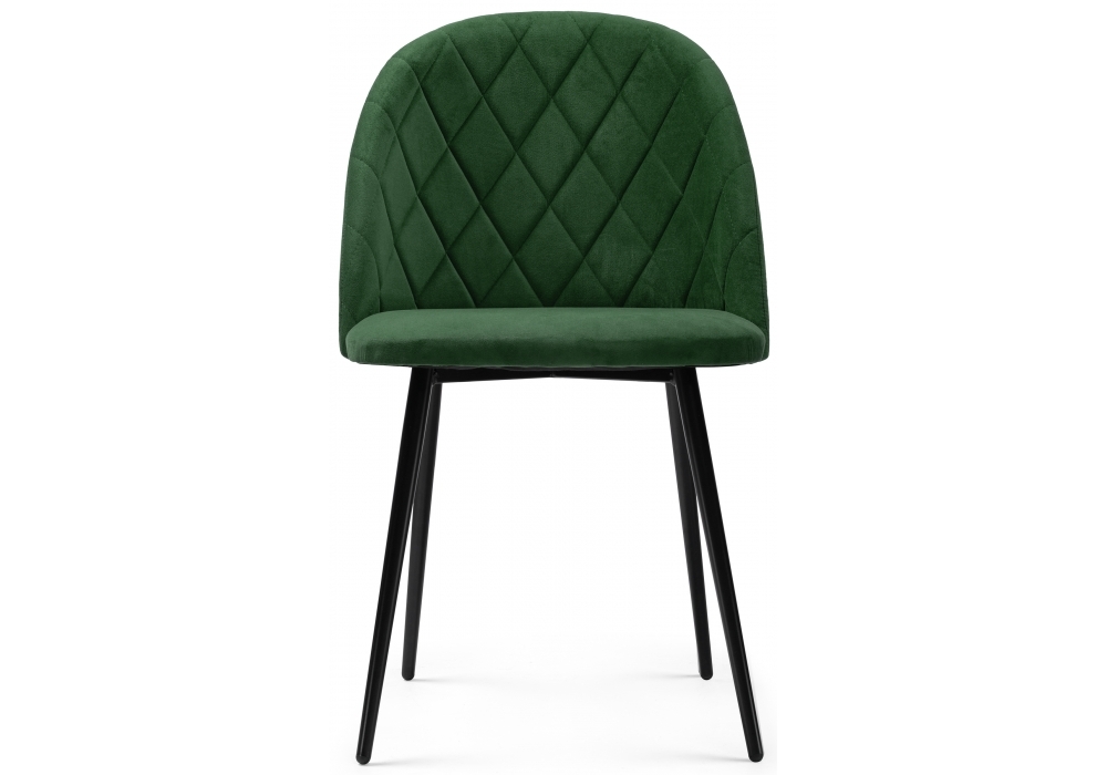 Стул Woodville Зест темно-зеленый / черный глянец 464194