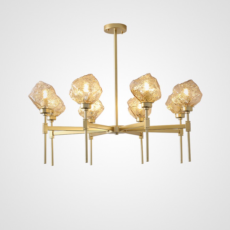 Подвесная люстра TORCH 8 Янтарный by ImperiumLoft