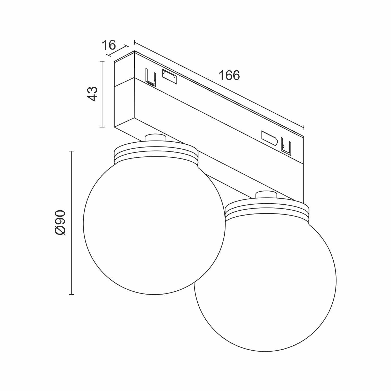 Светодиодный светильник для магнитной системы Ledron GALAXY A100 Светодиодный светильник для магнитной системы Ledron GALAXY A100