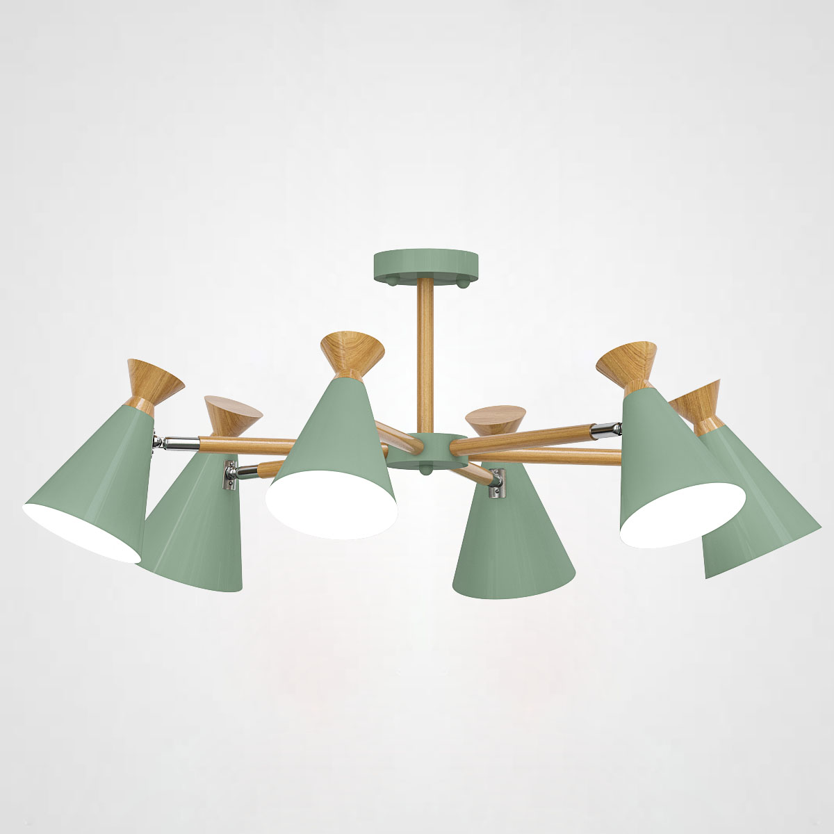 Люстра на штанге OLA D76.5 Green by ImperiumLoft
