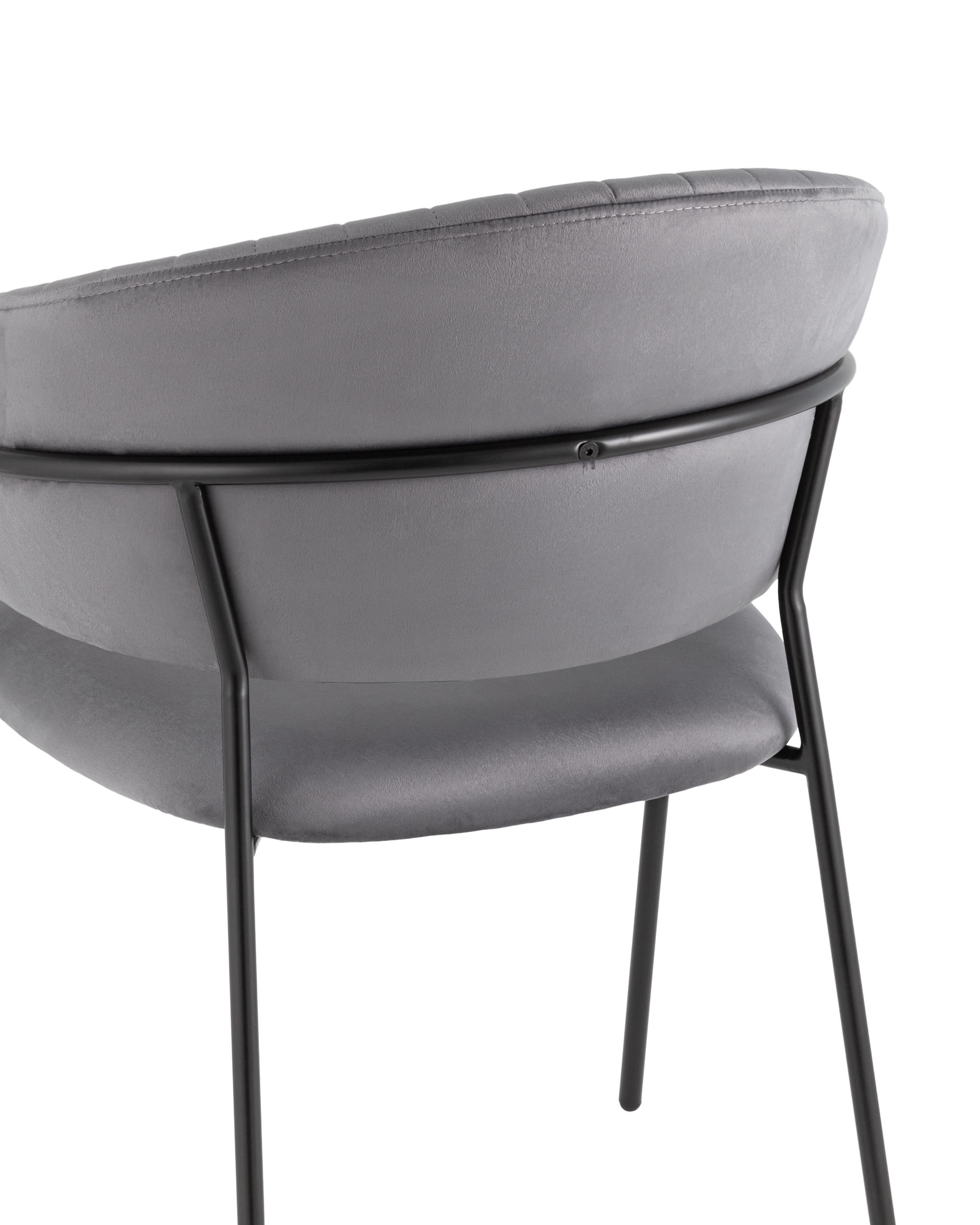 Стул Бруно велюр серый Stool Group