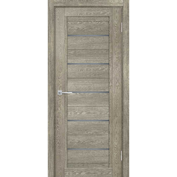 Межкомнатная дверь Graf ТЕХНО-809 серый лакобель Гриджио (2000 х 700)