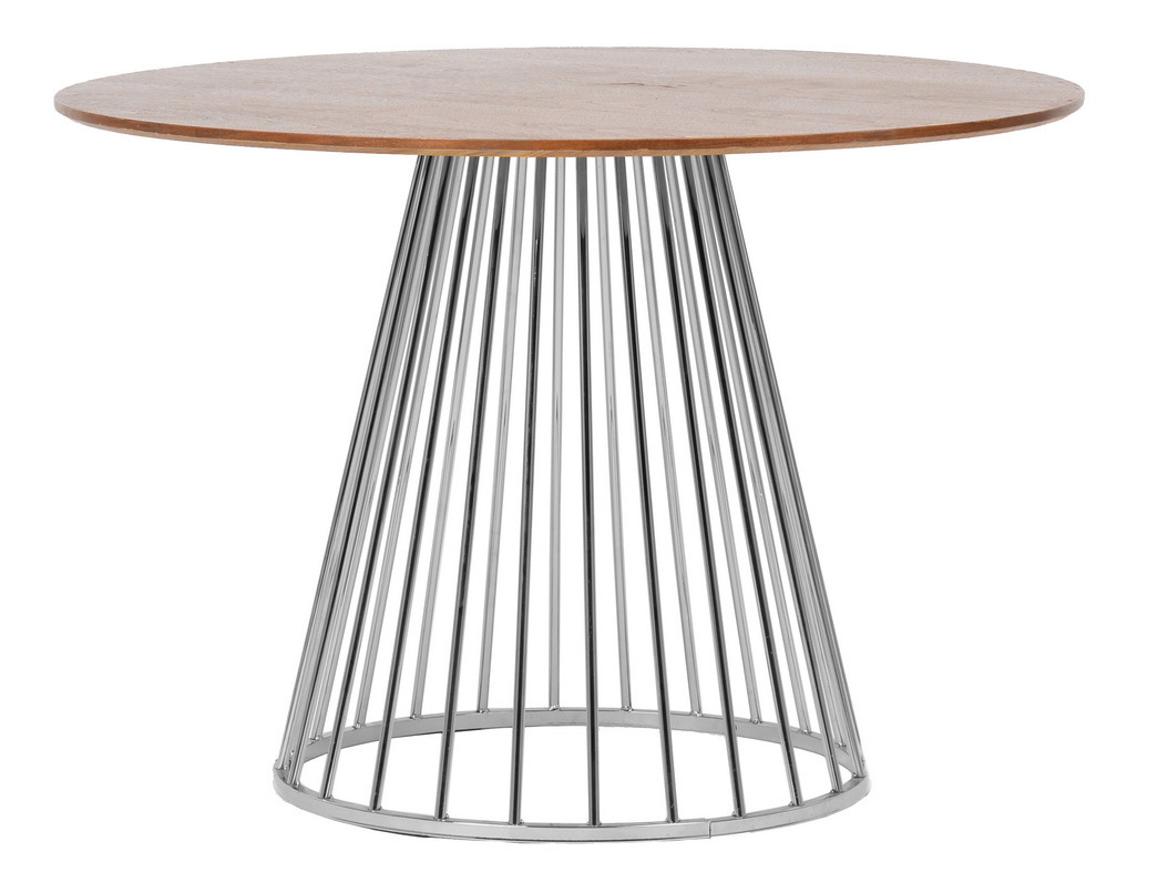 Стол Liverpool 110см, орех с хромированными ножками Bradex Home FR 0318