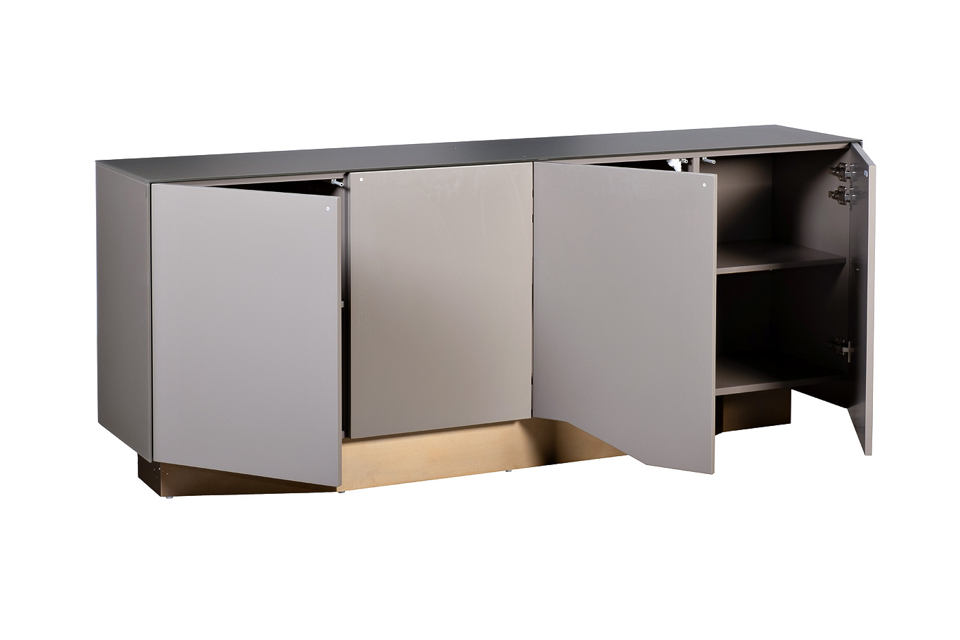 Комод со стеклянной столешницей Garda Decor 58DB-19012