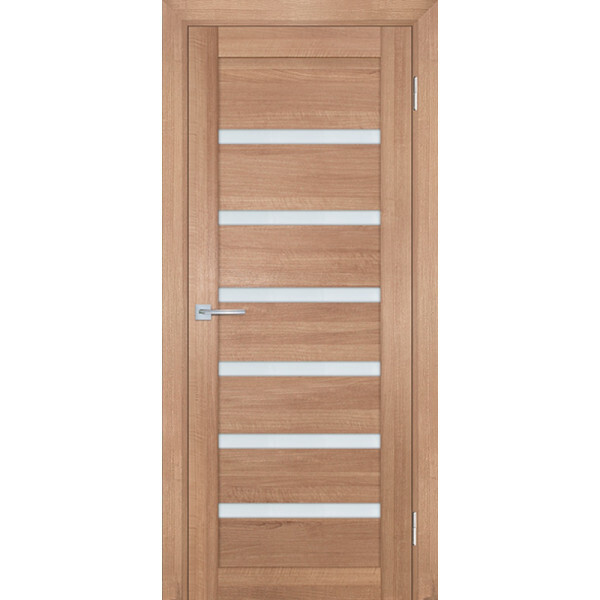 Межкомнатная дверь Graf ТЕХНО-707 белый сатинат Миндаль (1900 х 550)